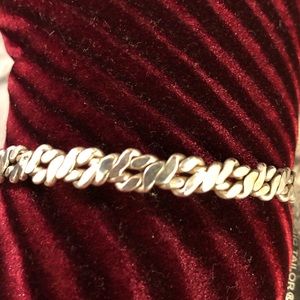 Vintage Signed TANCO 925 Sterling Silver Chunky Cuff Bracelet 44 g. NWT